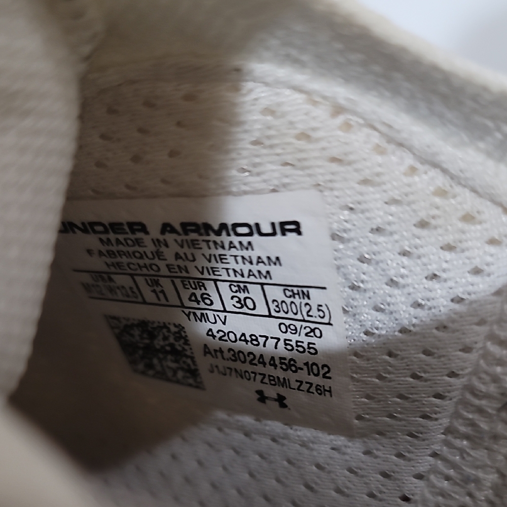 Curry Under Armor Flow 8 Sneakers w/ Gold Accents Size 12 M 13.5 W US EU 46 - Picture 12 of 16
